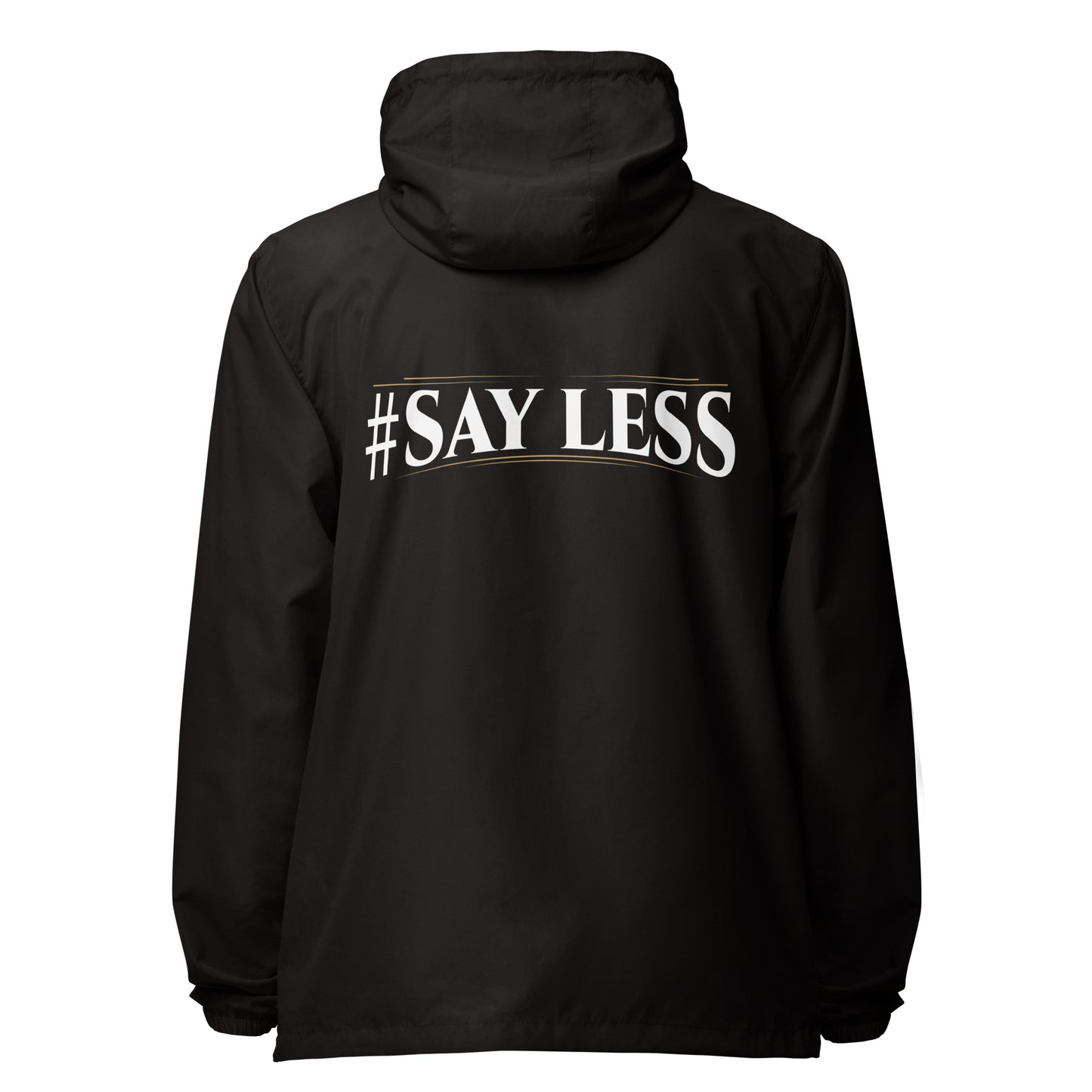 Sayless lightweight zip up windbreaker