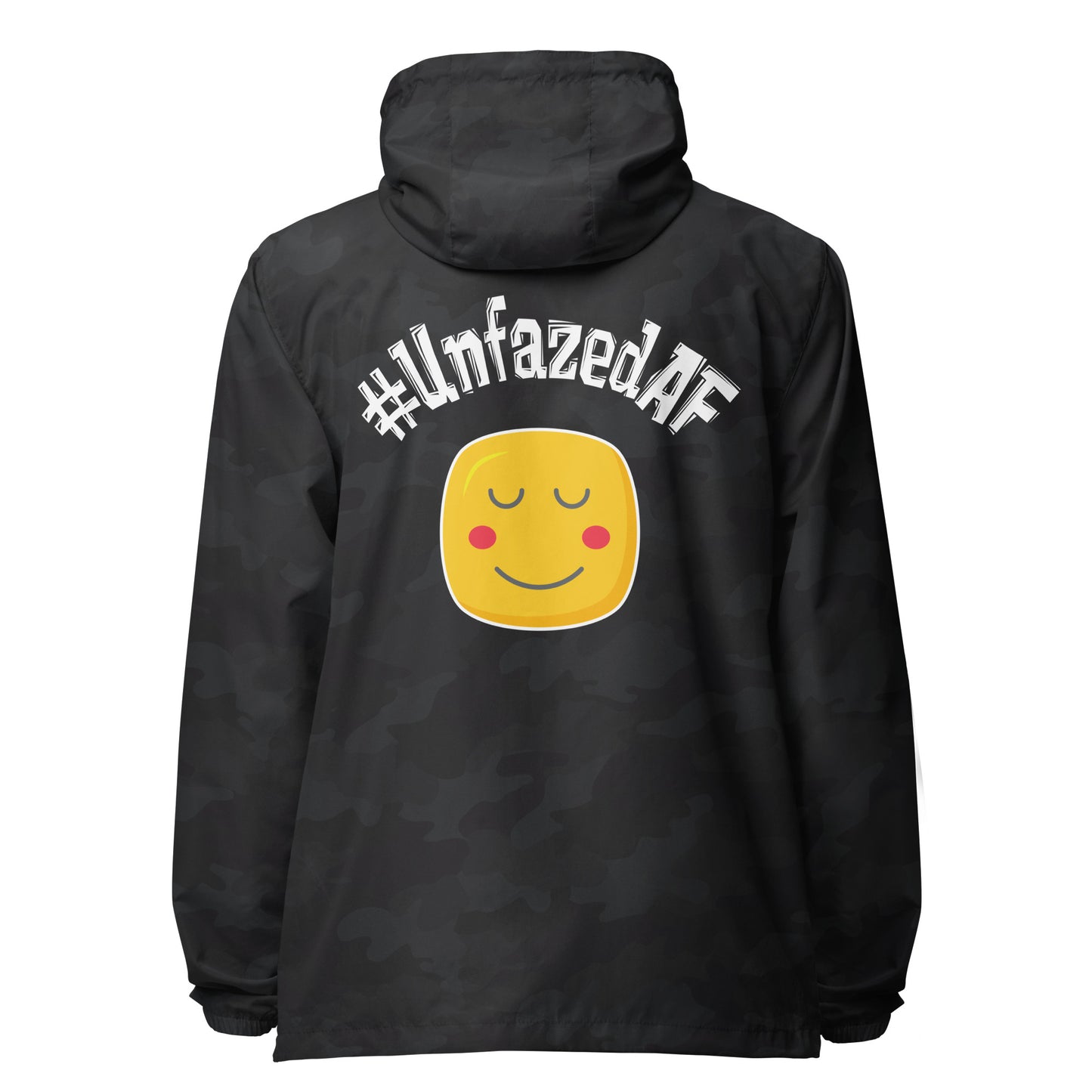 Unfazedaf lightweight zip up windbreaker