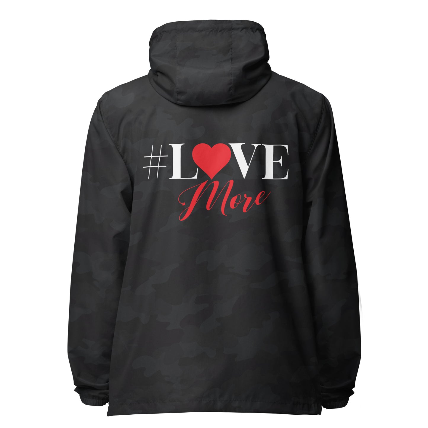 Love More lightweight zip up windbreaker