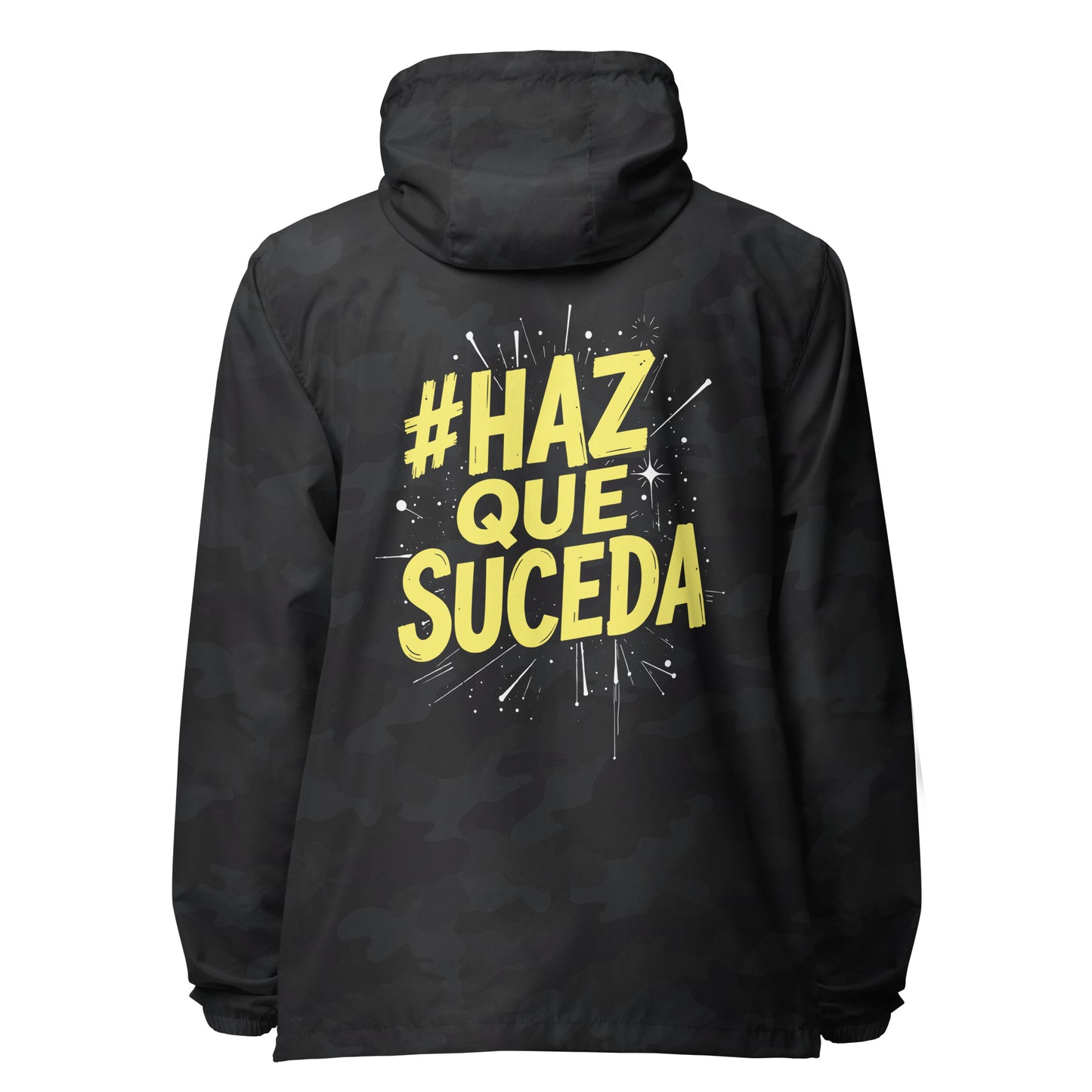 Haz Que Suceda lightweight zip up windbreaker