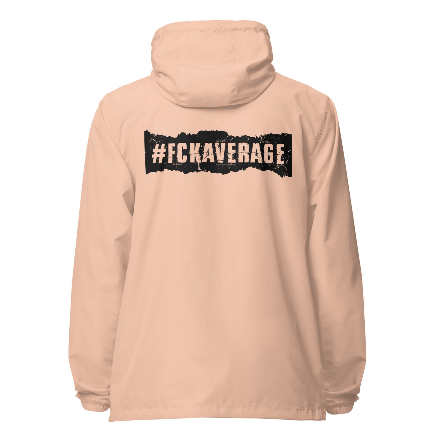 Fckaverage Signature lightweight zip up windbreaker