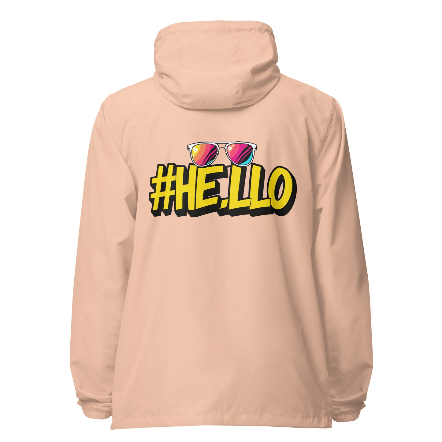 Hello Signature lightweight zip up windbreaker