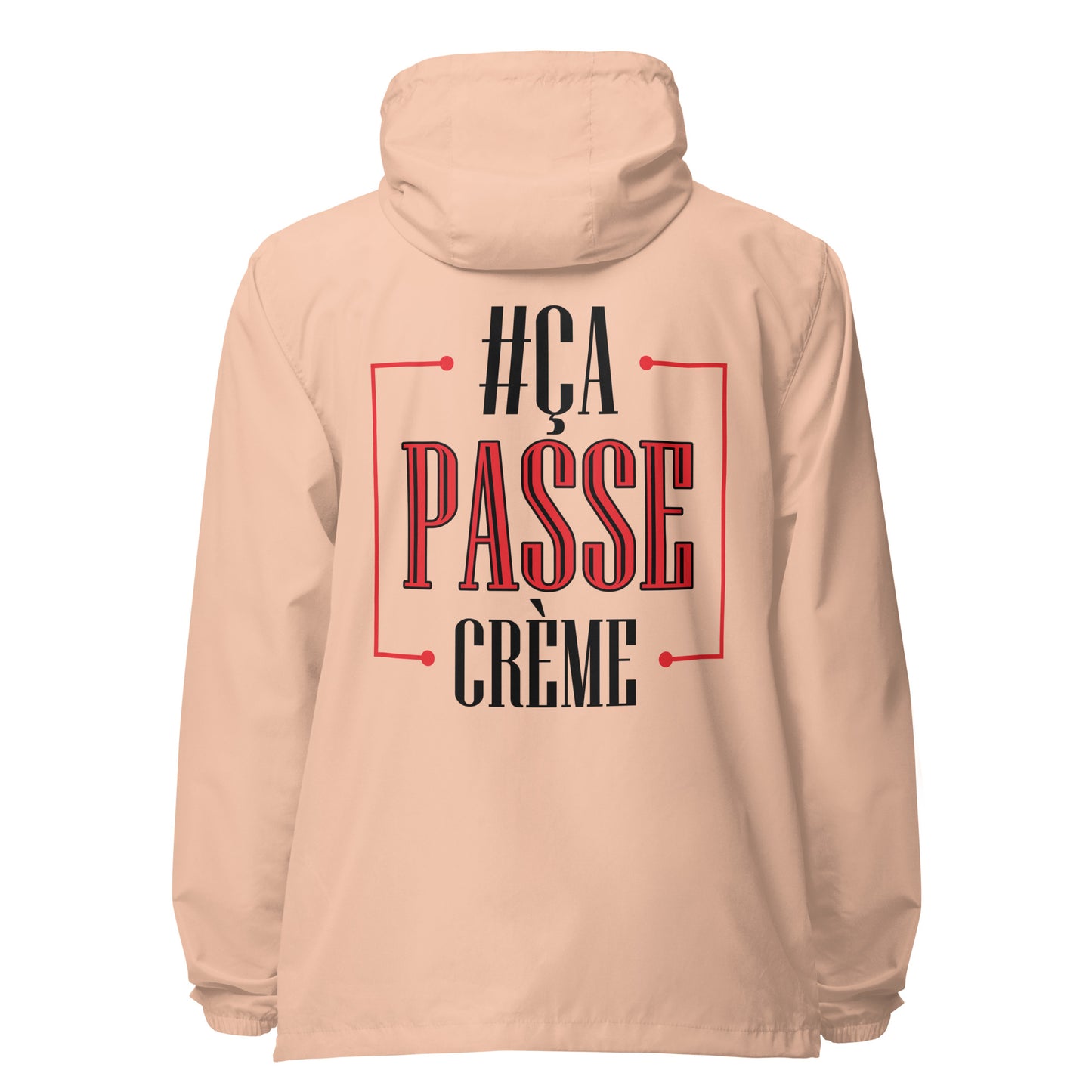 Ca Passe Creame Signature lightweight zip up windbreaker
