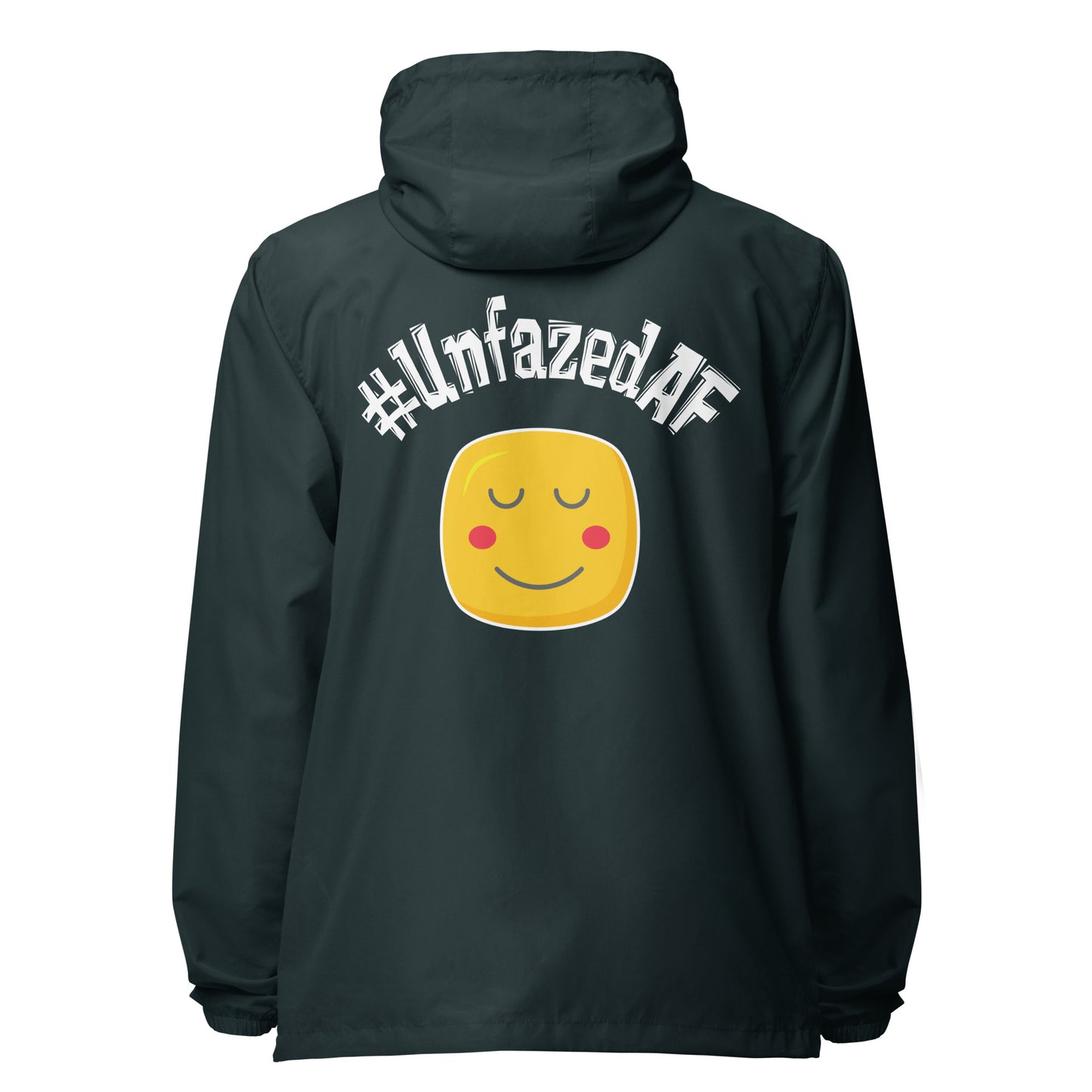 Unfazedaf lightweight zip up windbreaker