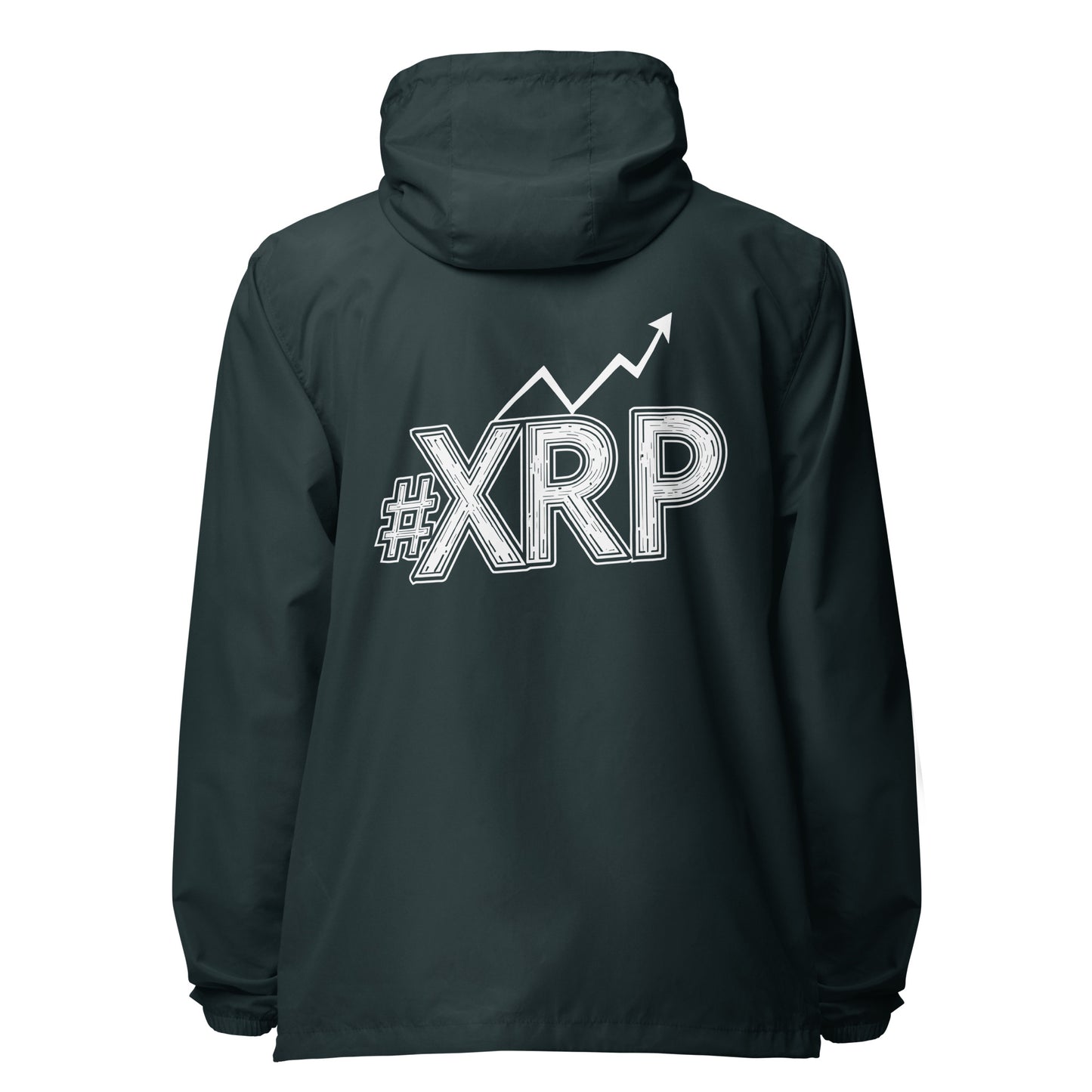 #XRP Line Graph lightweight zip up windbreaker