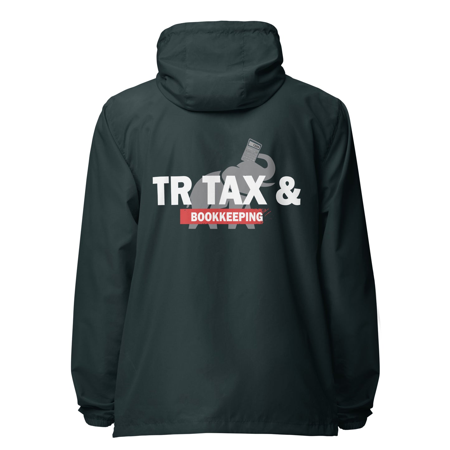 Tr Tax & Book keeping lightweight zip up windbreaker