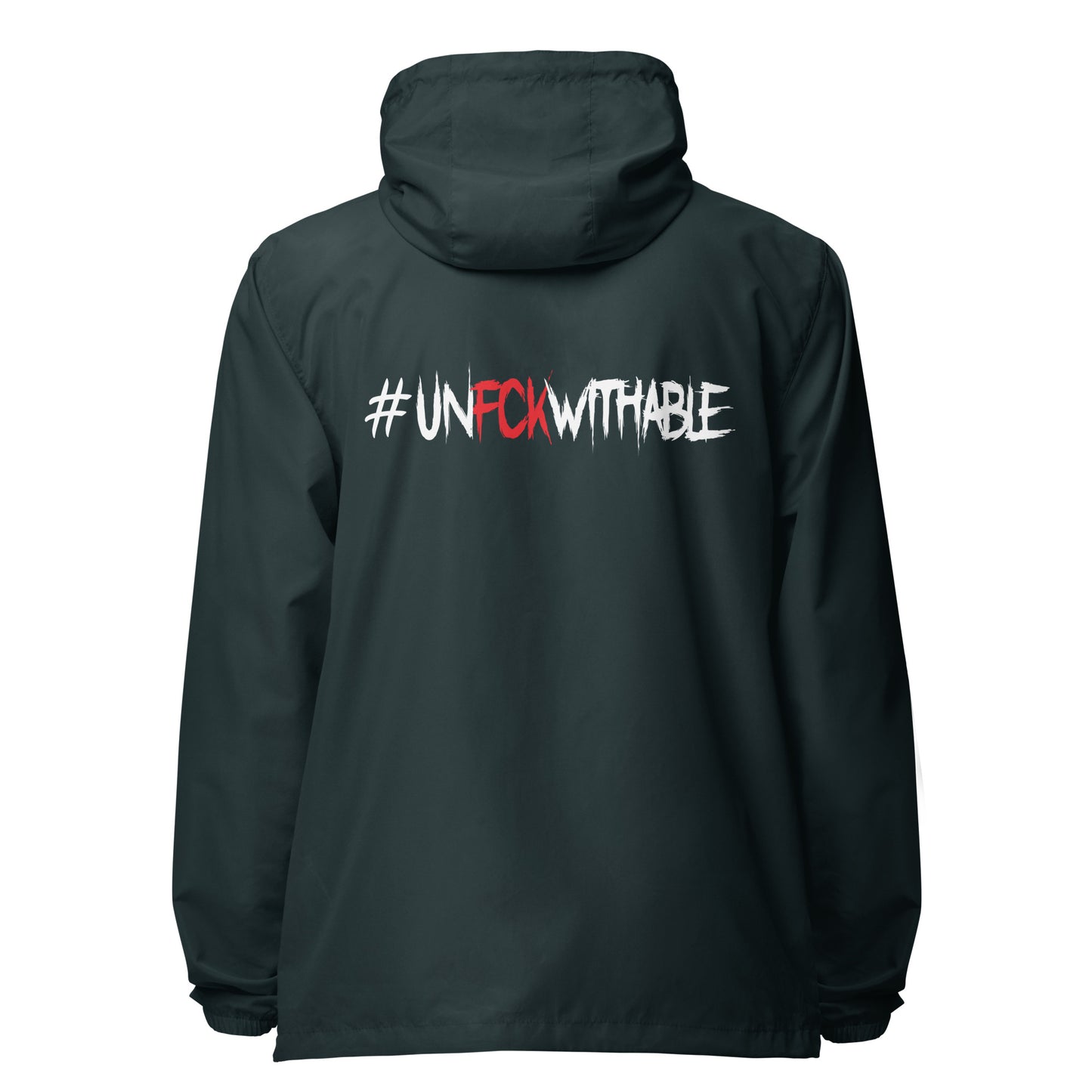 Unfckwithable lightweight zip up windbreaker