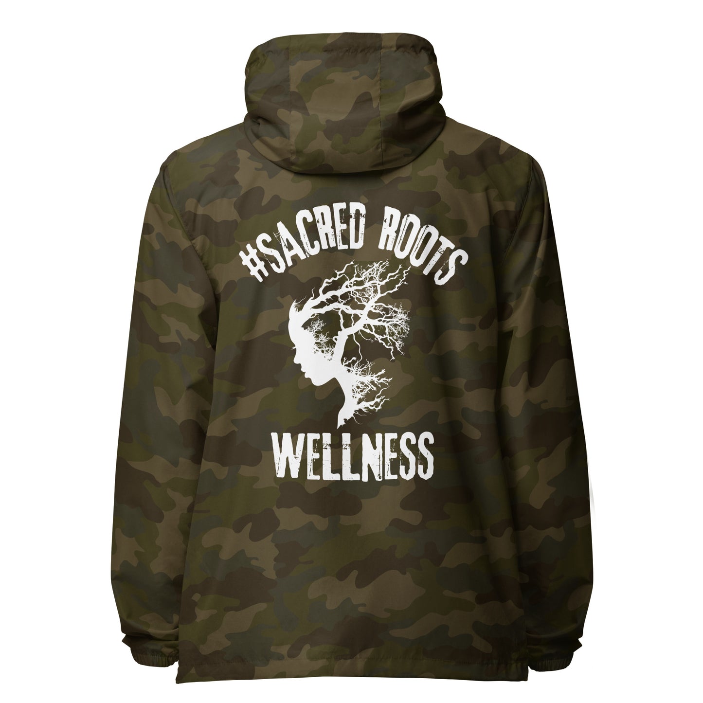 Sacred Roots lightweight zip up windbreaker