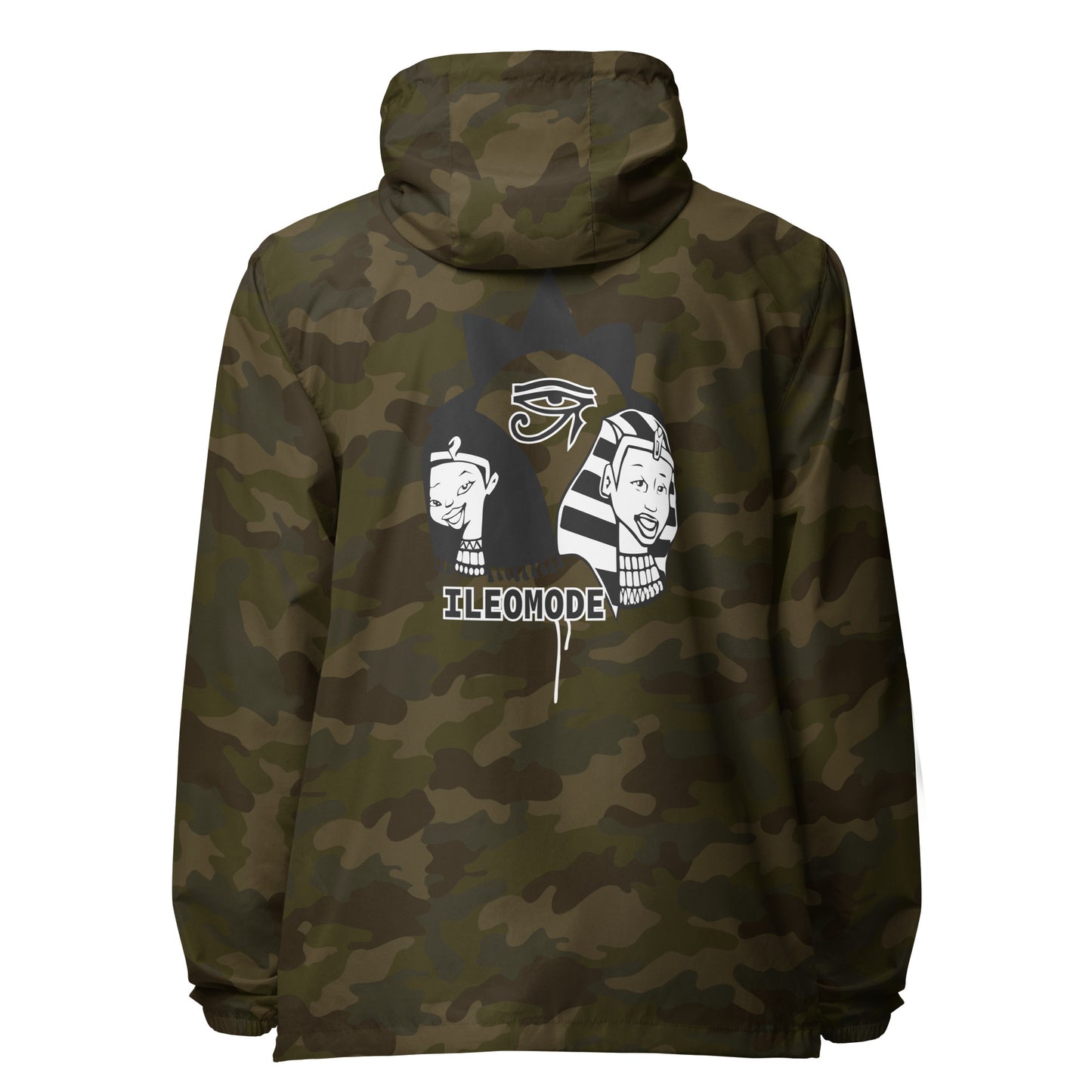 IleOmode Eye lightweight zip up windbreaker