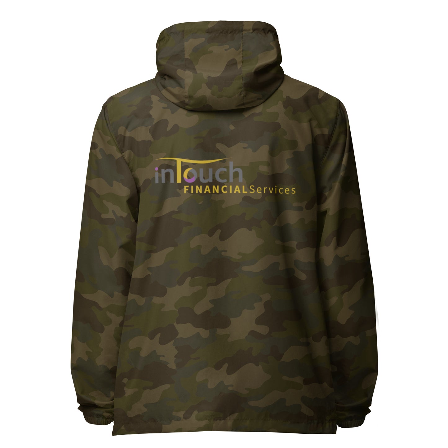 Intouch Services lightweight zip up windbreaker