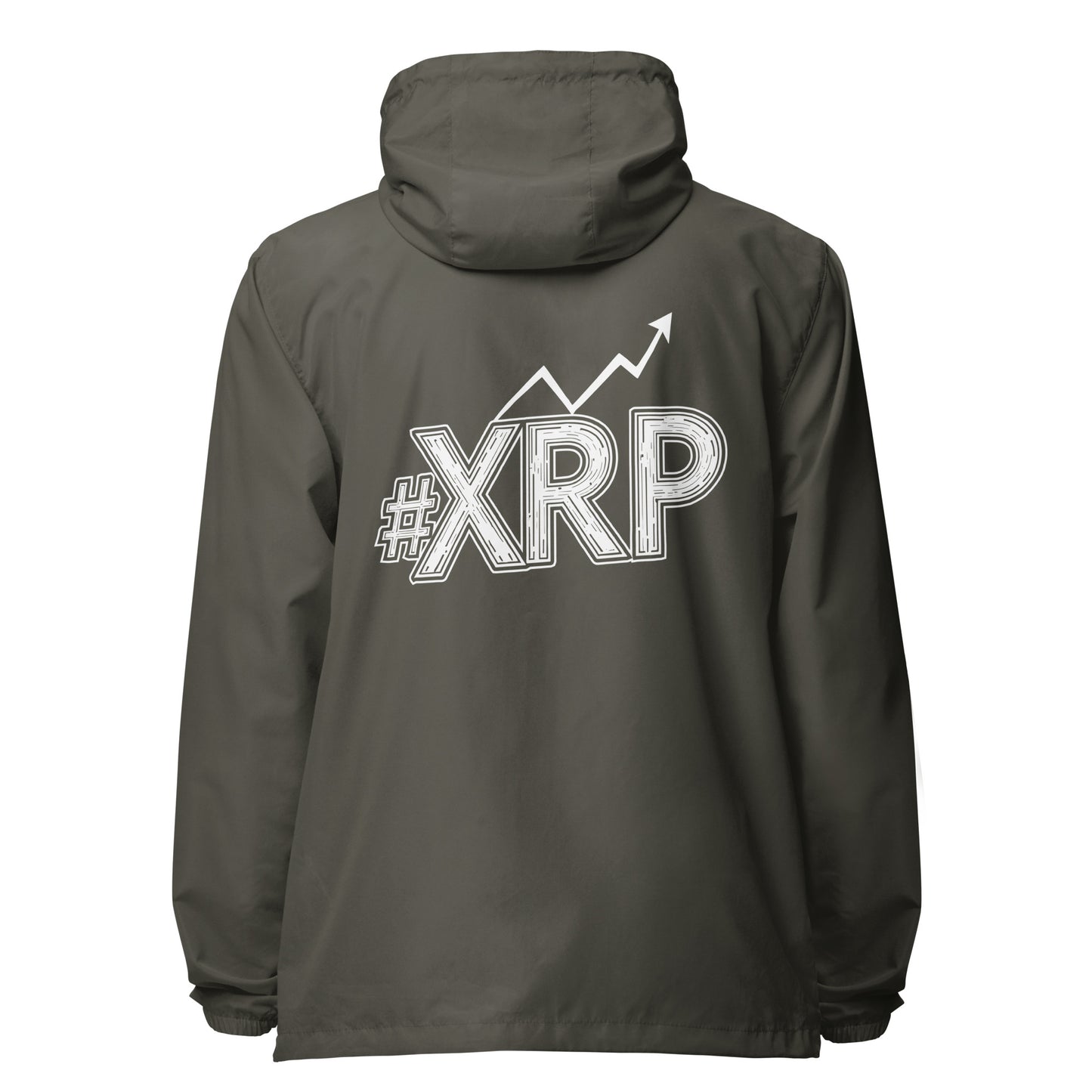 #XRP Line Graph lightweight zip up windbreaker