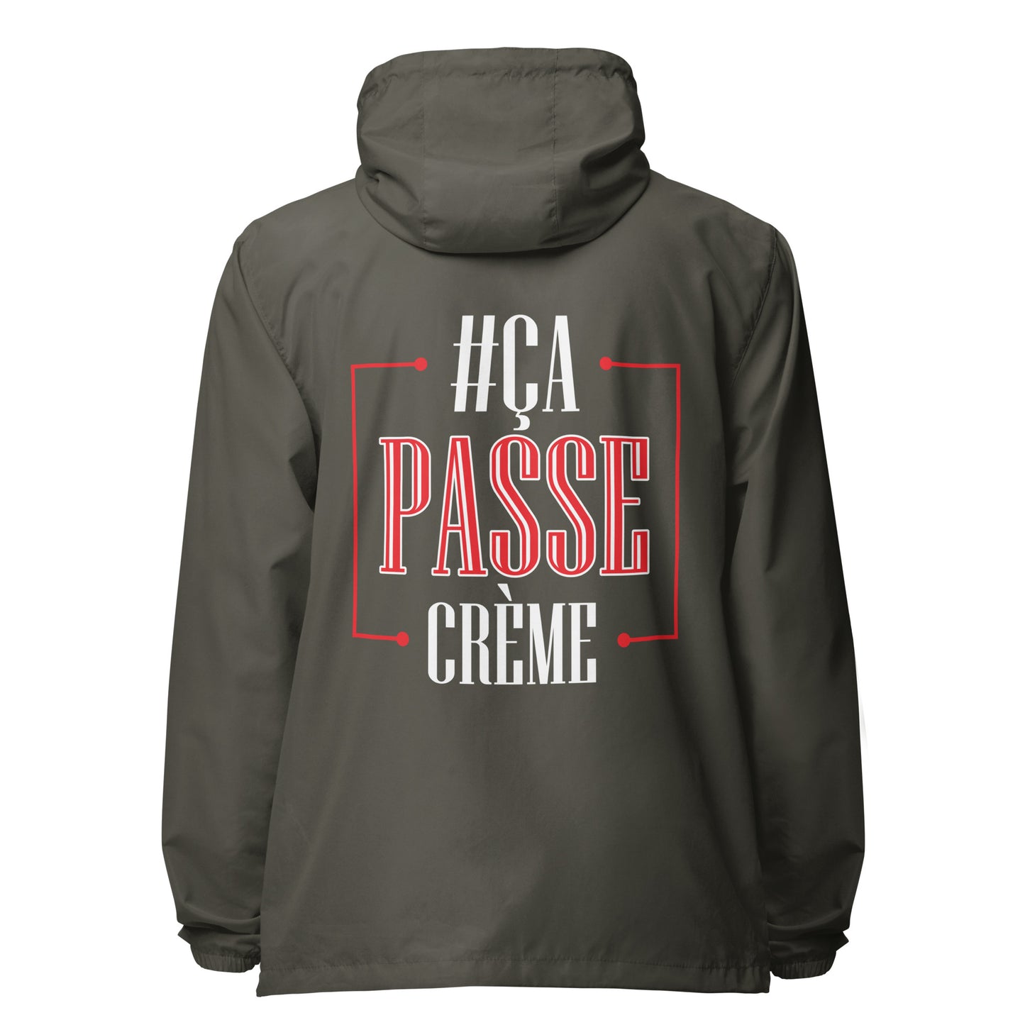 Ca Passe Creame lightweight zip up windbreaker