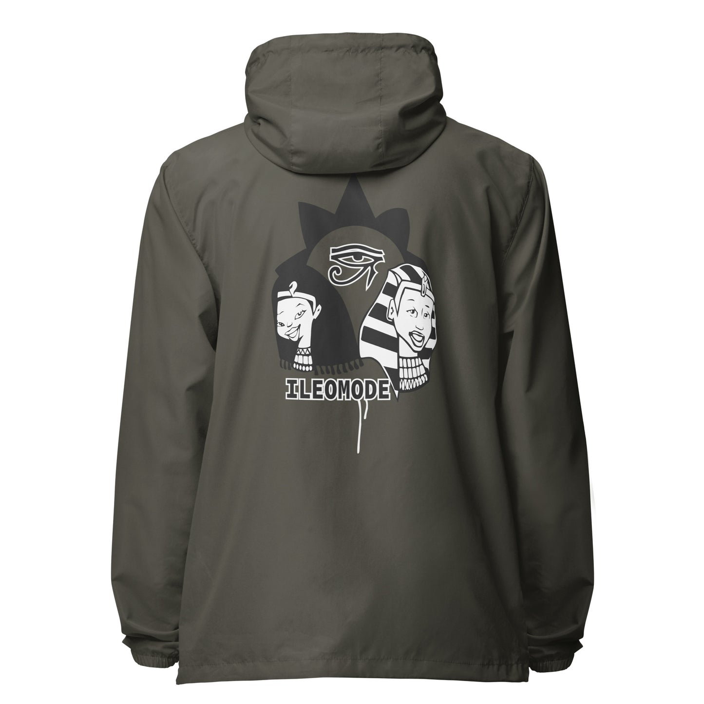 IleOmode Eye lightweight zip up windbreaker