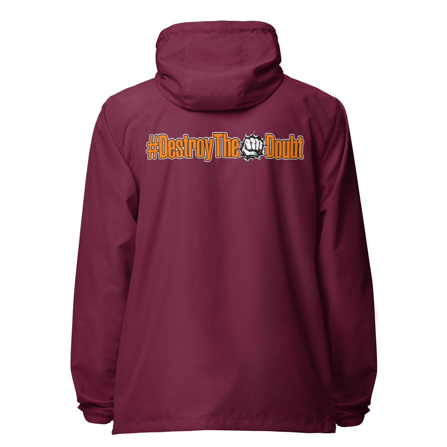 Destroy The Doubt lightweight zip up windbreaker