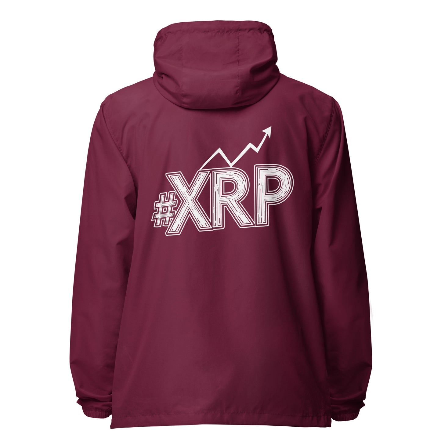 #XRP Line Graph lightweight zip up windbreaker