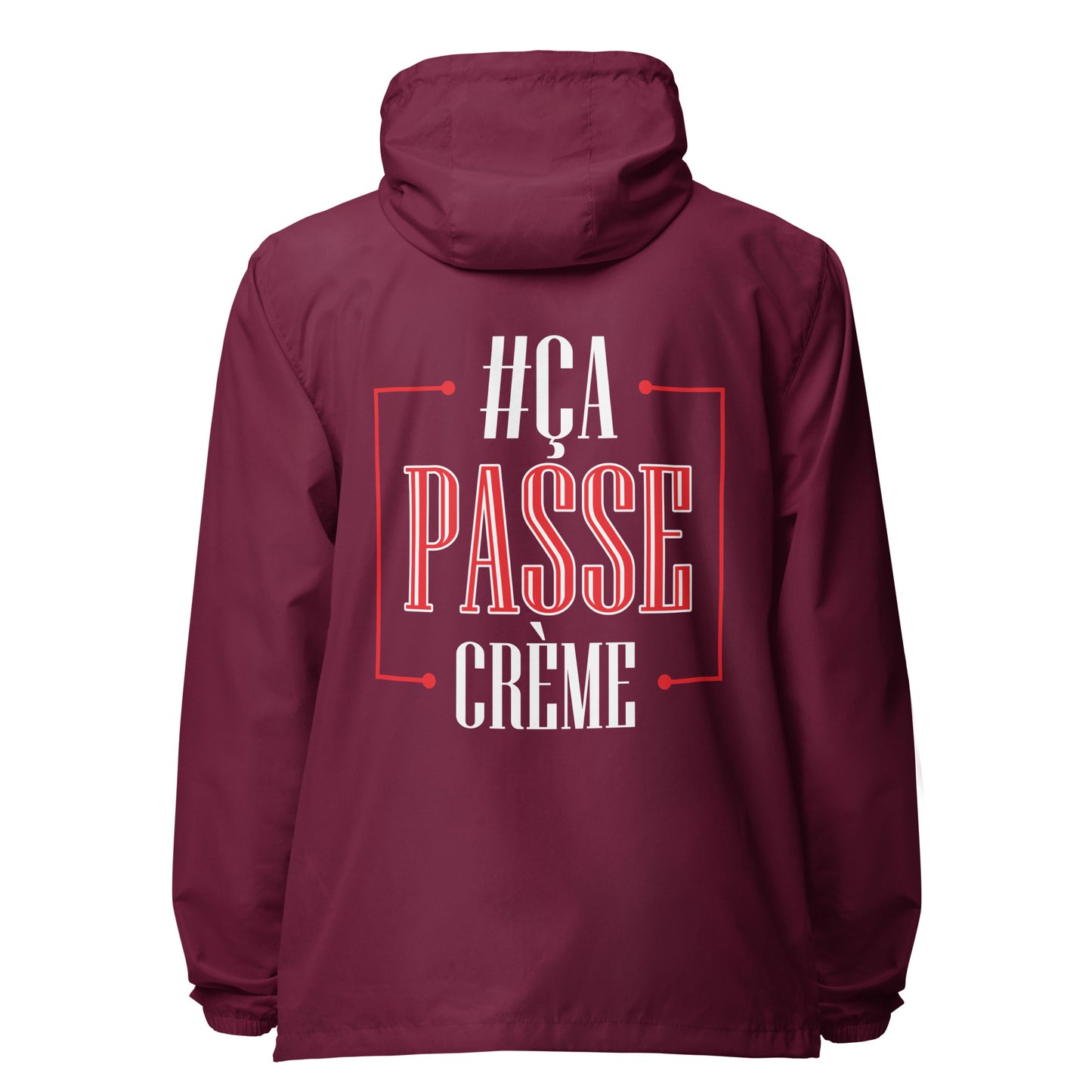 Ca Passe Creame lightweight zip up windbreaker