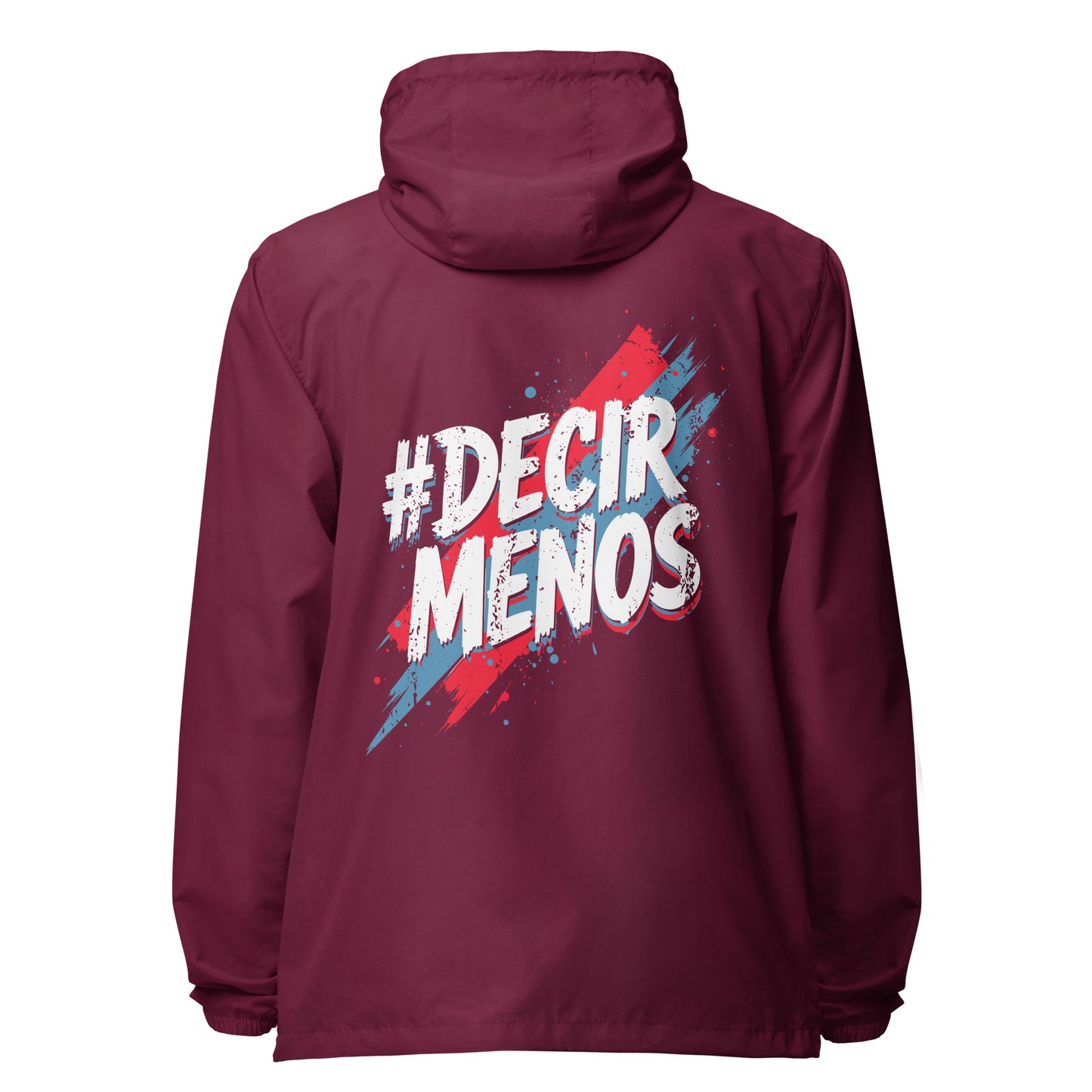 Decir Menos lightweight zip up windbreaker