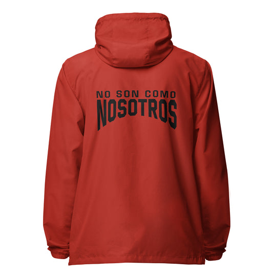 Non Son Como Nosotros Unisex lightweight zip up windbreaker