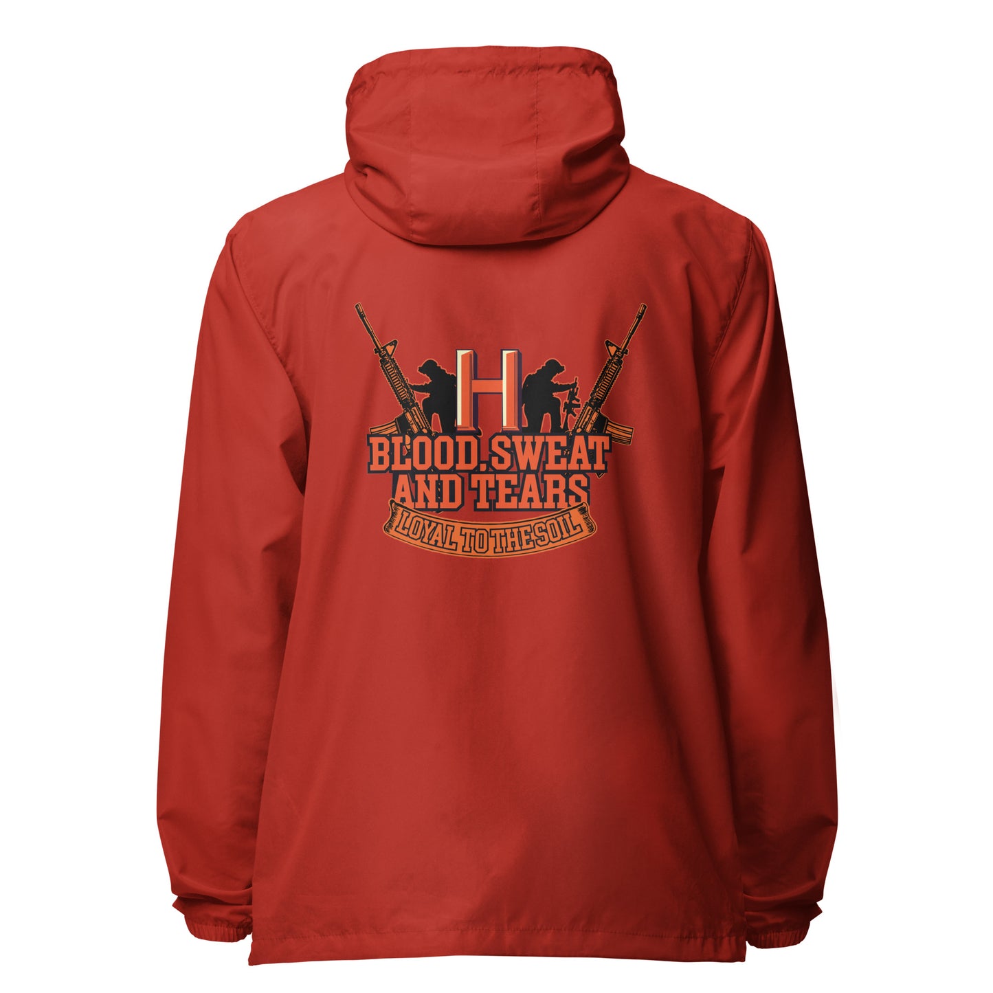 Blood Sweat Unisex lightweight zip up windbreaker