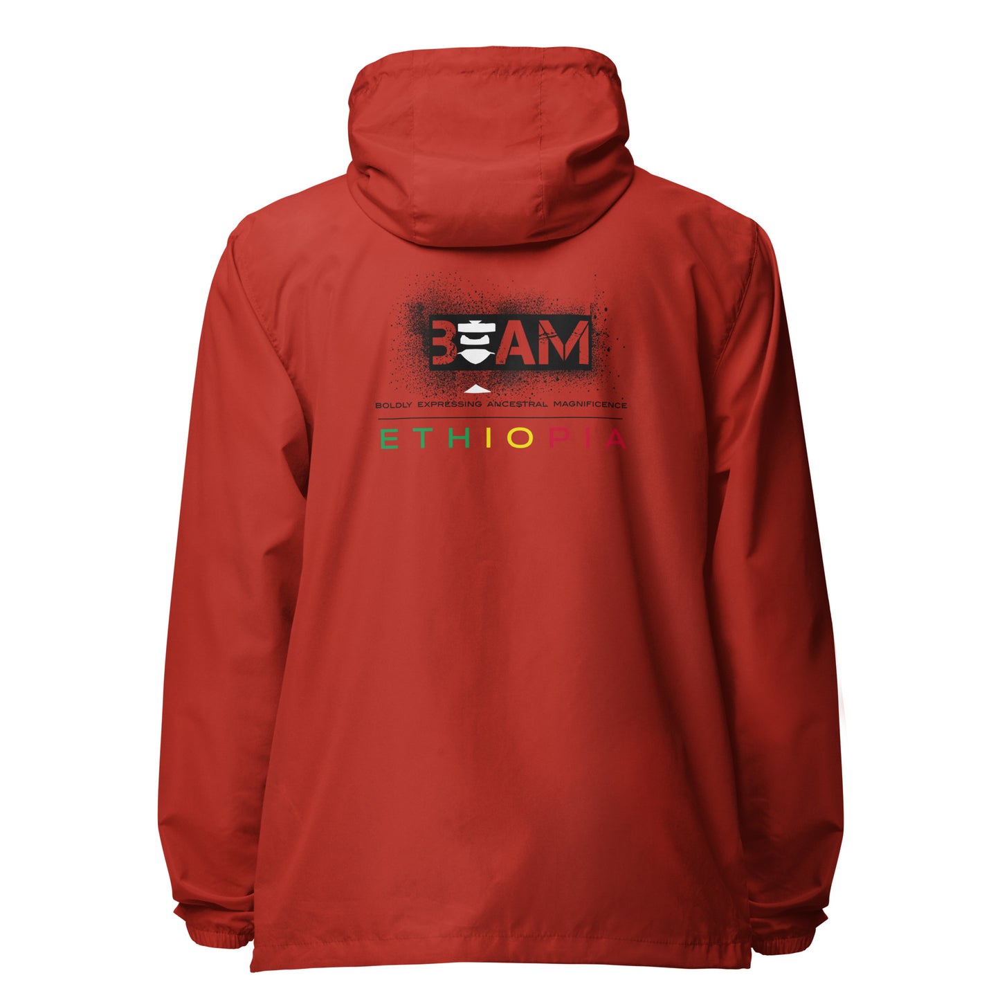 Beam Ethiopia Signature Unisex lightweight zip up windbreaker
