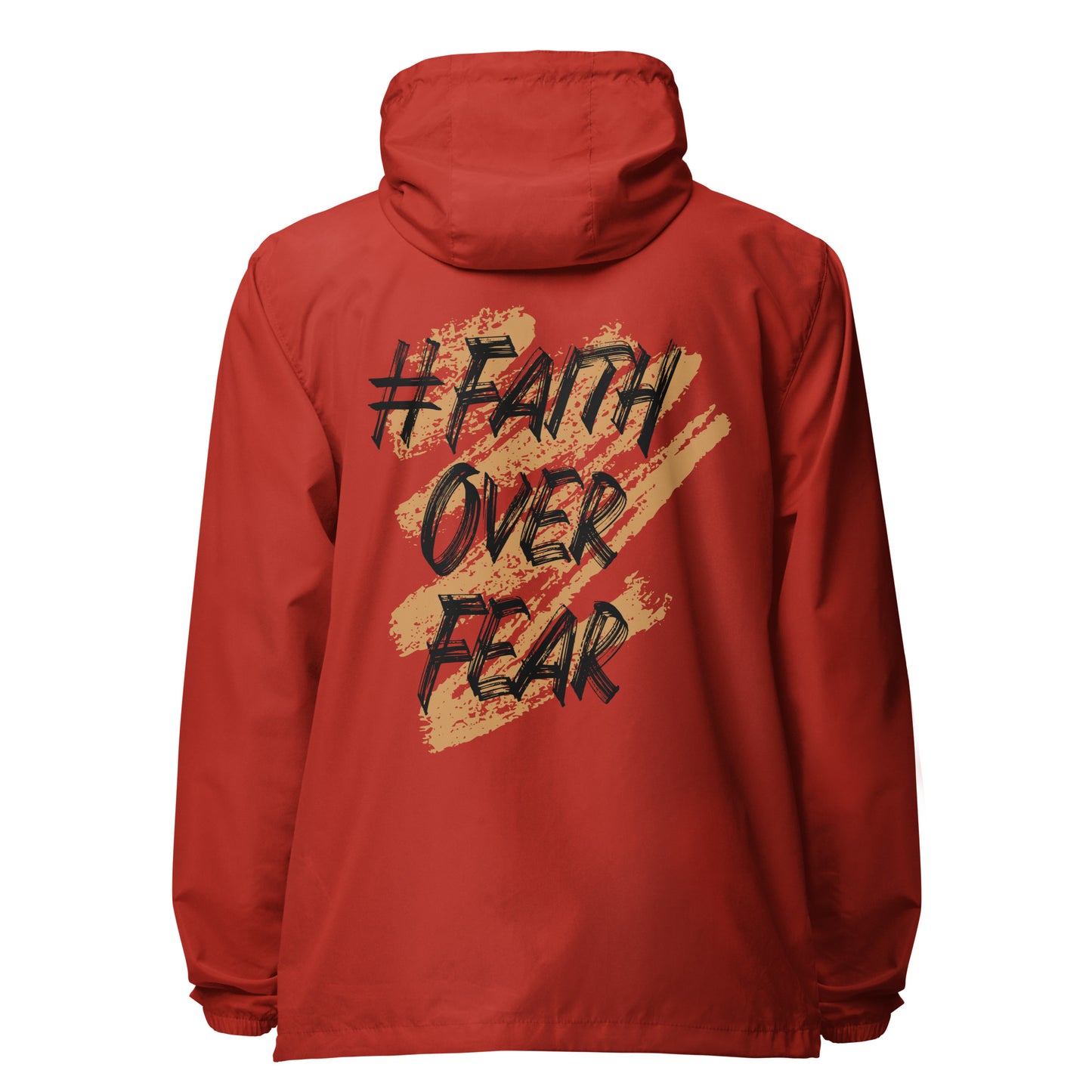Faith Over Fear Signature lightweight zip up windbreaker