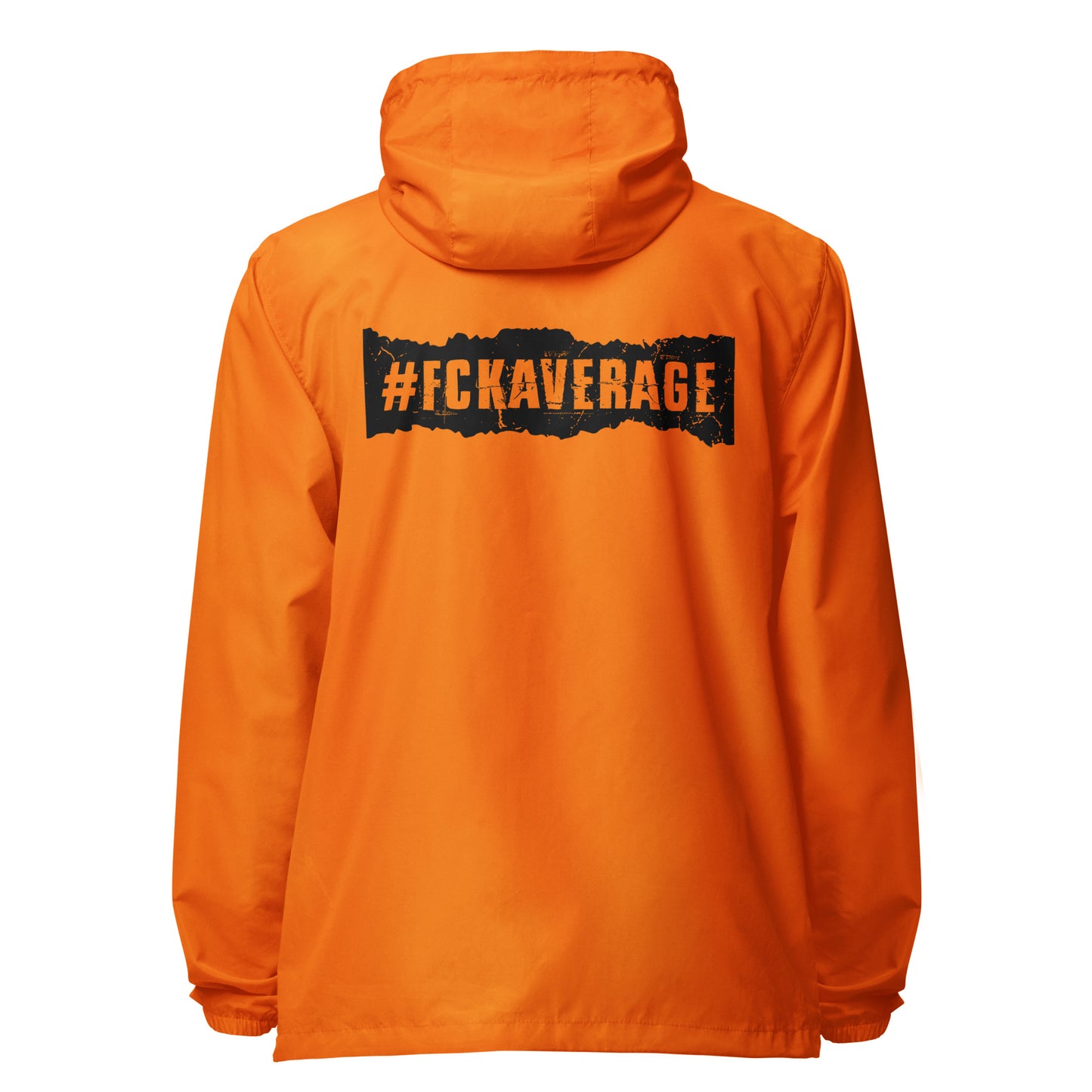 Fckaverage Signature lightweight zip up windbreaker
