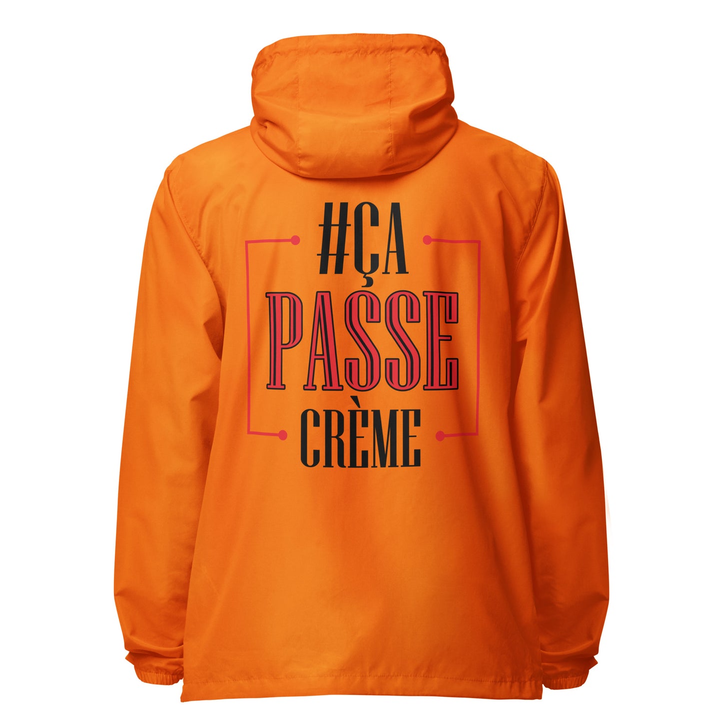 Ca Passe Creame Signature lightweight zip up windbreaker
