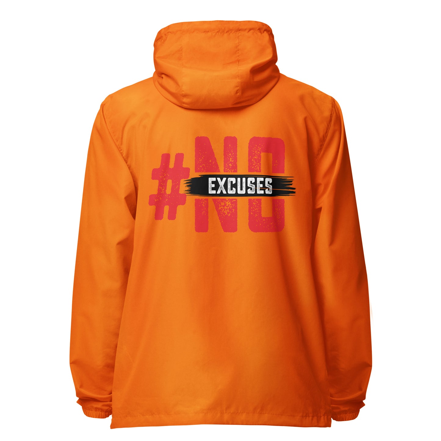 No Excuses Signature lightweight zip up windbreaker