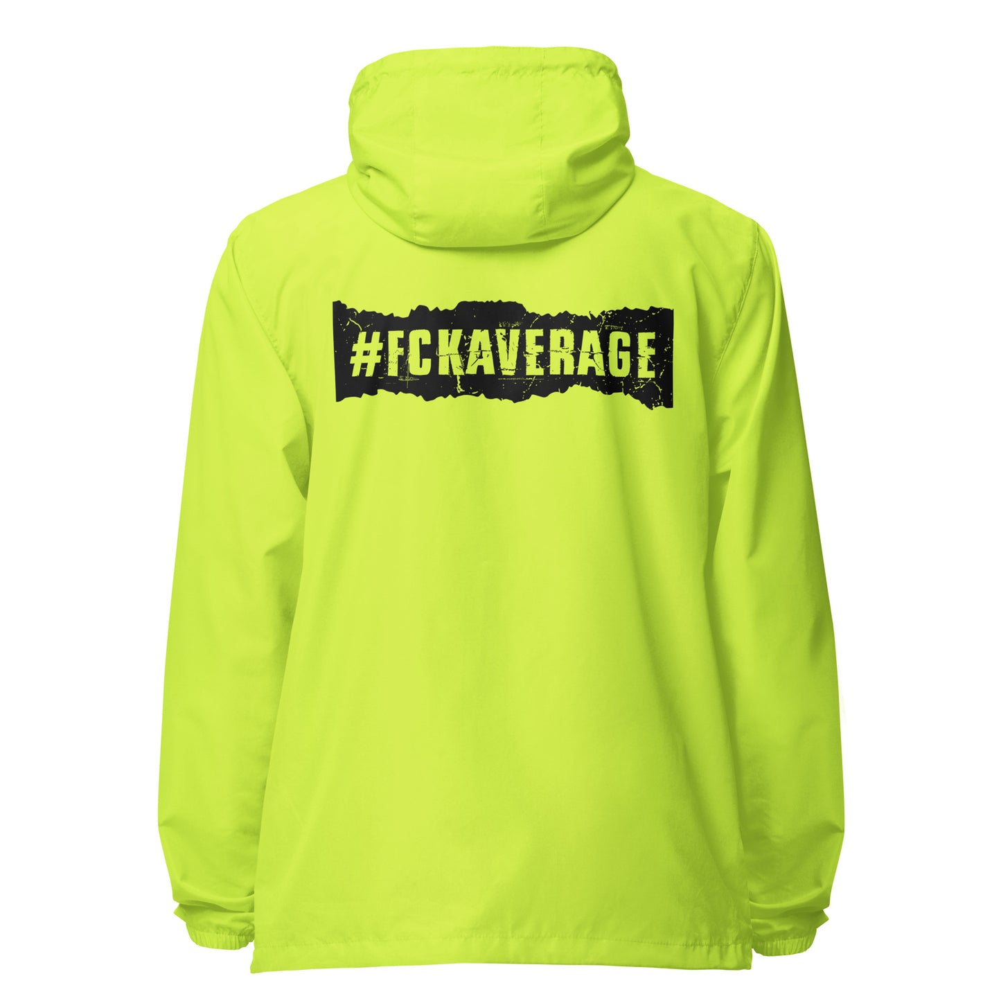 Fckaverage Signature lightweight zip up windbreaker