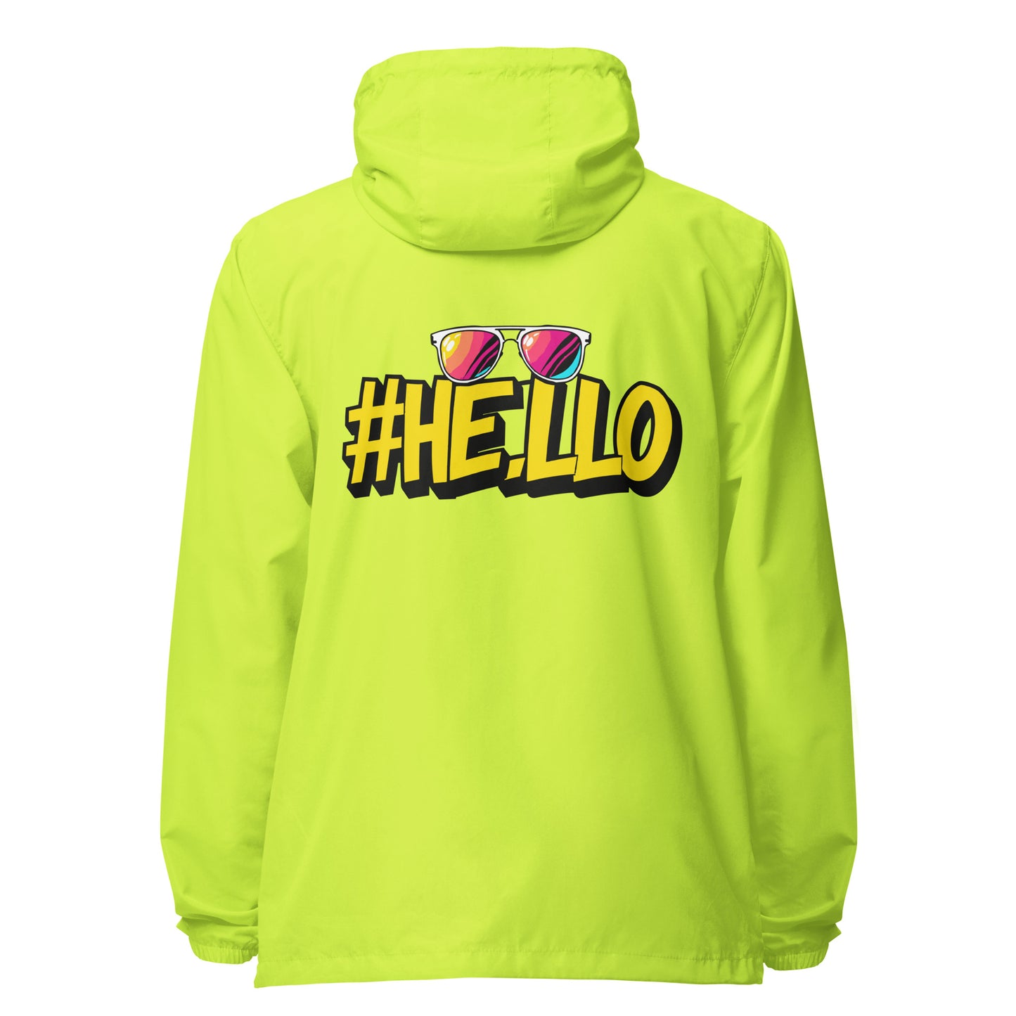 Hello Signature lightweight zip up windbreaker