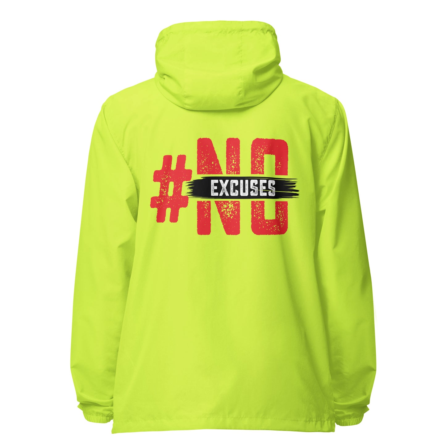 No Excuses Signature lightweight zip up windbreaker