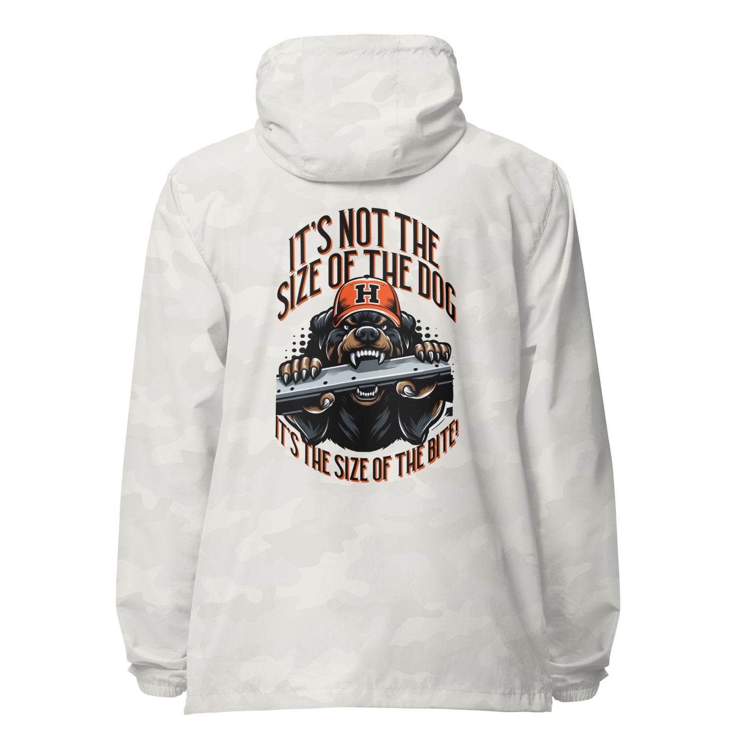 Size of the Dog Unisex lightweight zip up windbreaker