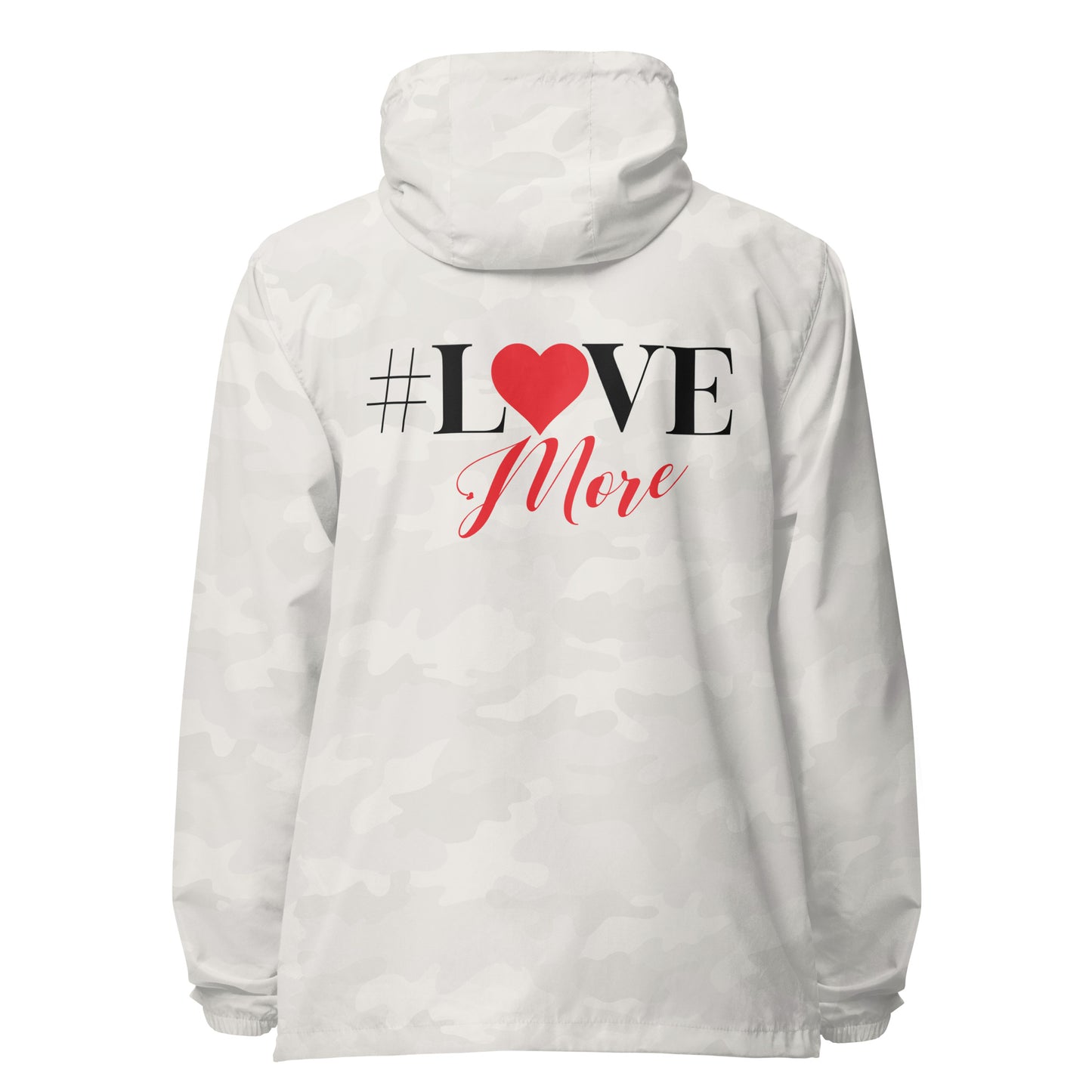 Love More Signature lightweight zip up windbreaker