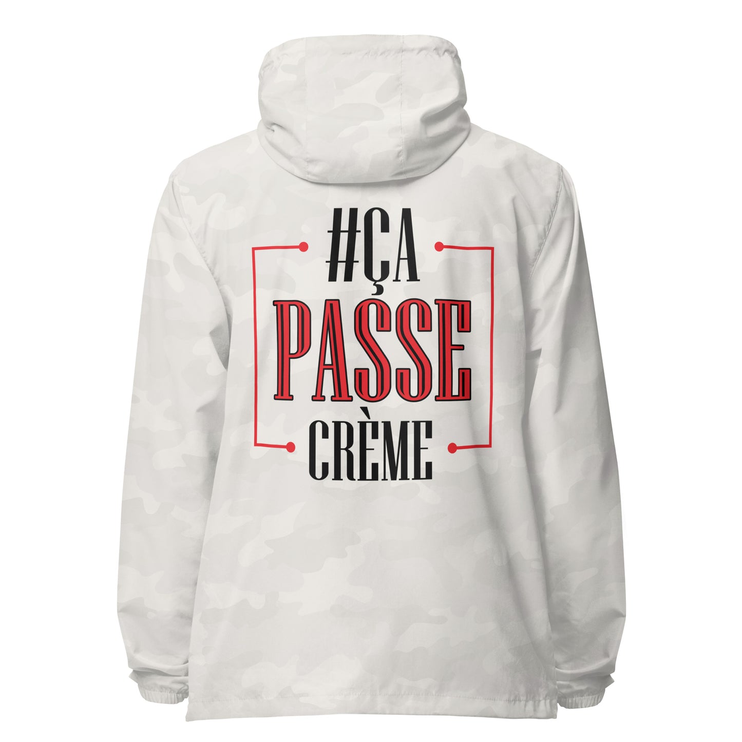 Ca Passe Creame Signature lightweight zip up windbreaker