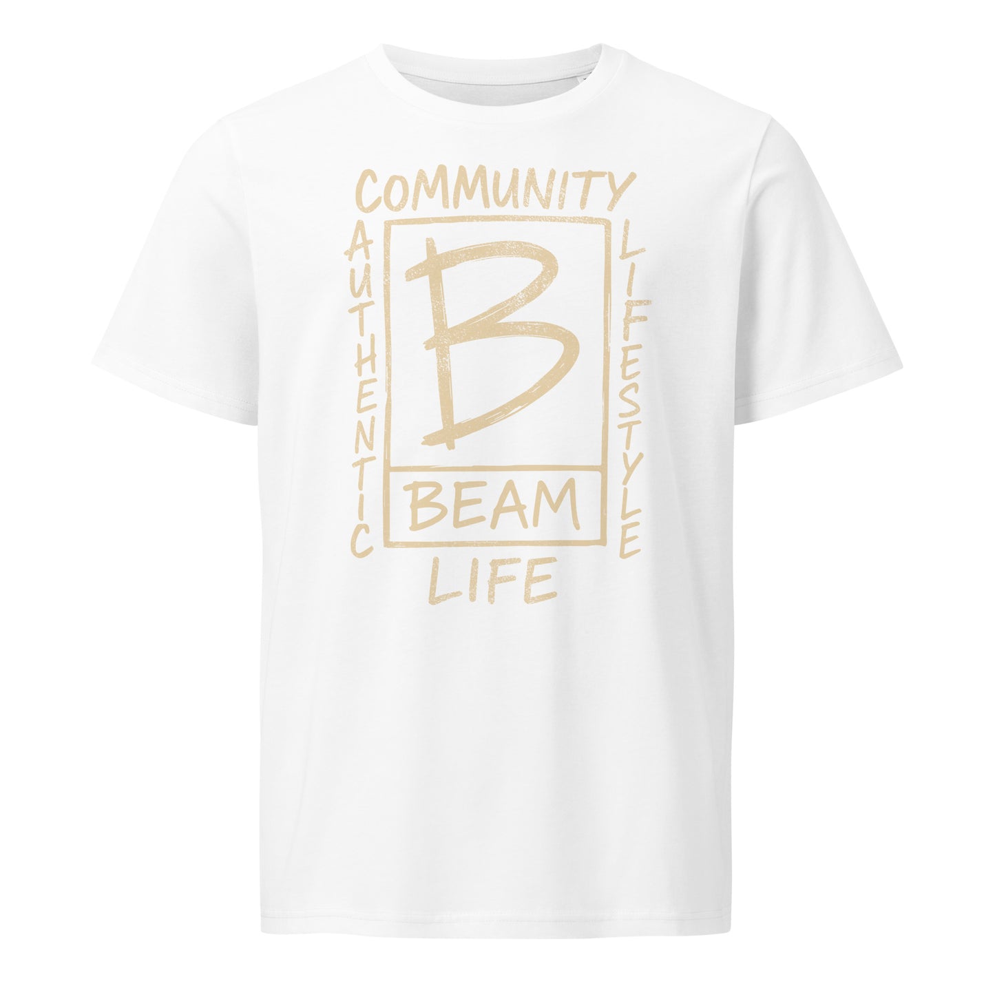 Community Authentic Lifestyle – Beam Life Bold Graphic Design for Urban Culture & Streetwear Unisex organic mid-light t-shirt