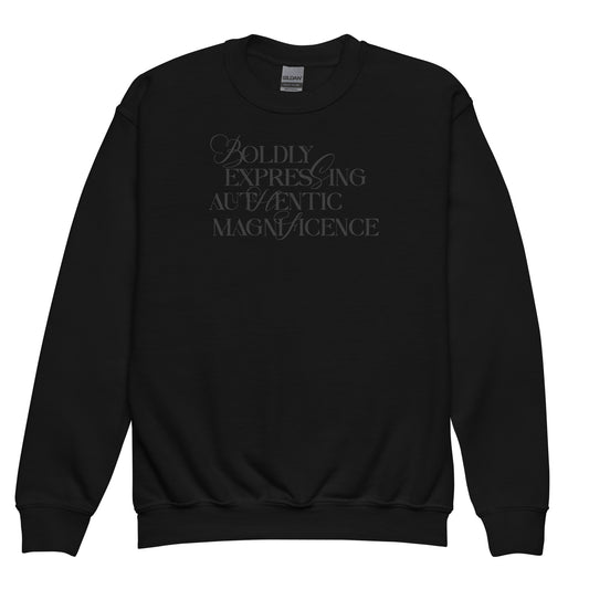 Boldly Expressing kid sweatshirt