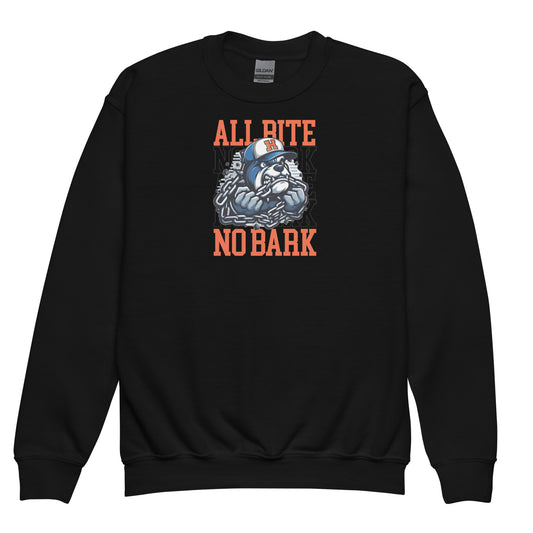 All Bite No Bark kid sweatshirt