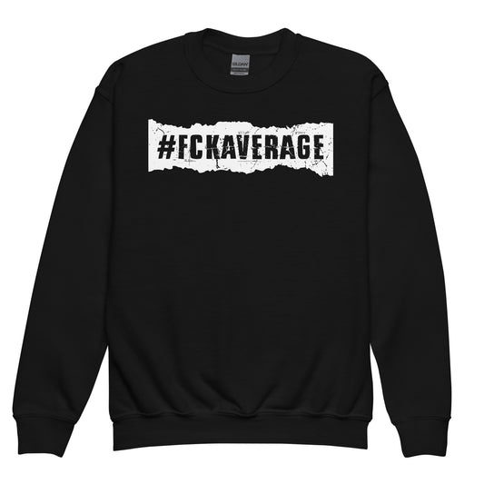 Fckaverage Kids Youth crewneck sweatshirt