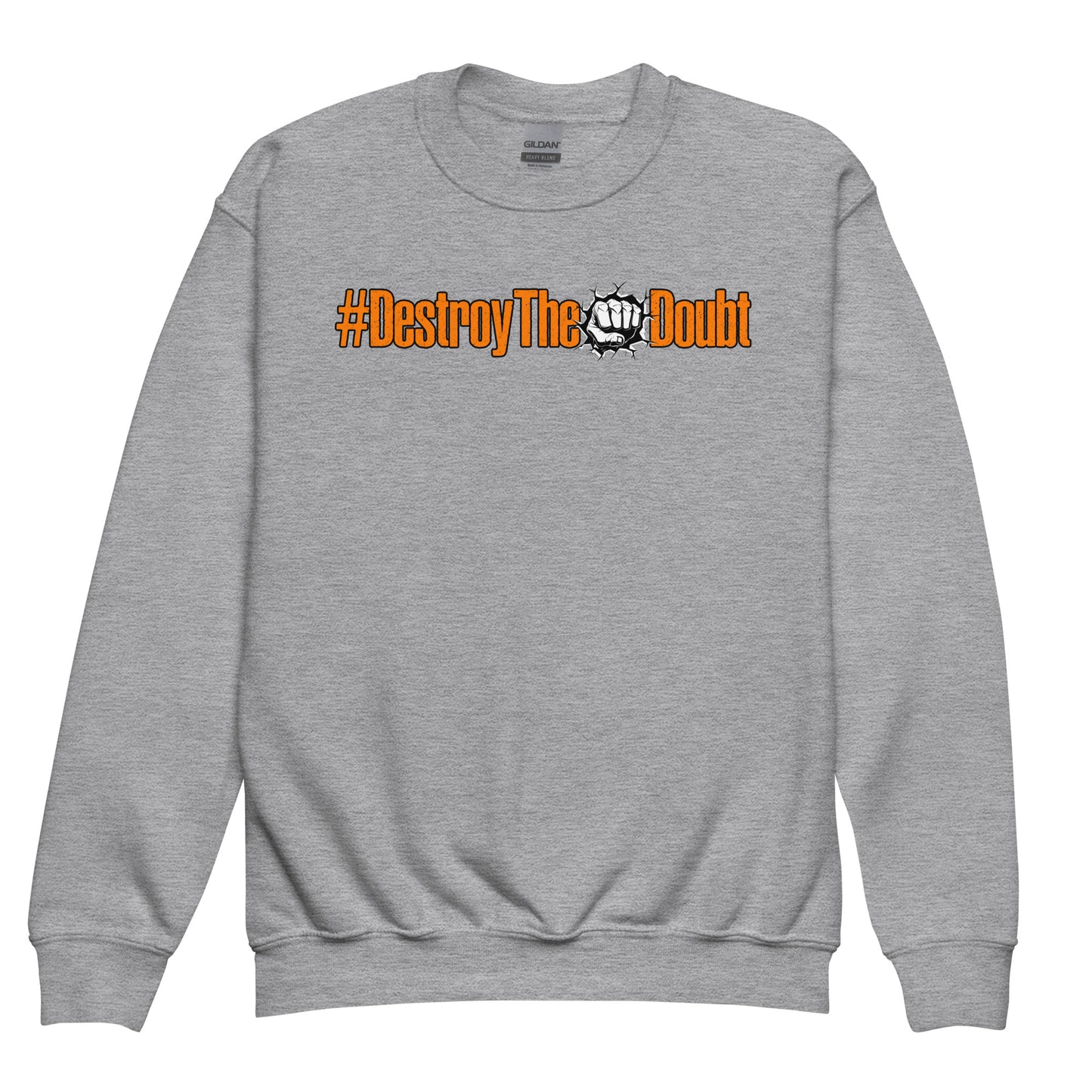 Destroy The Doubt Signature Kids Youth crewneck sweatshirt