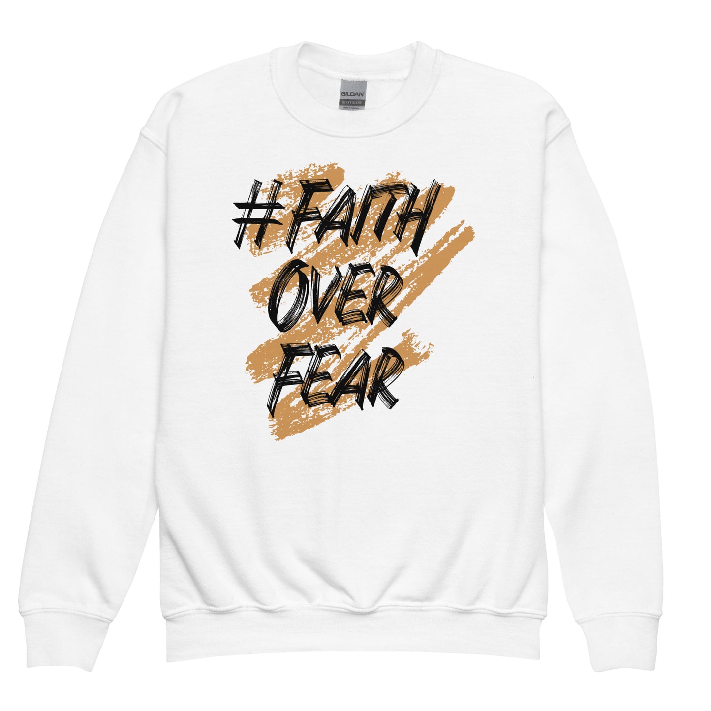 Faith Over Fear Signature Kids sweatshirt