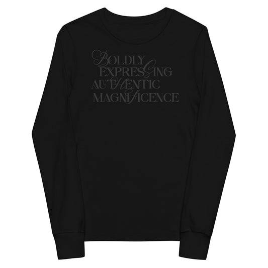 Boldly Expressing Kids Long Sleeve Tee