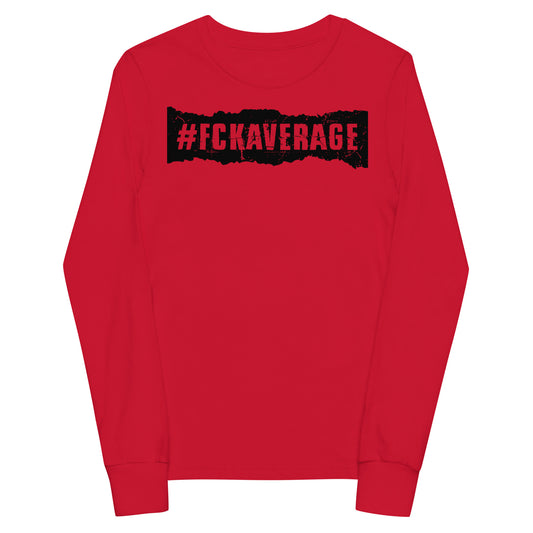 Fckaverage Signature Kids Youth long sleeve tee