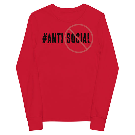 Anti Social Signature Kids Youth long sleeve tee