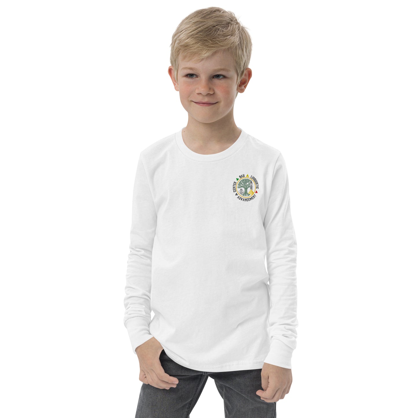 Bay Linguistic Advancement Youth Long Sleeve Logo Tee