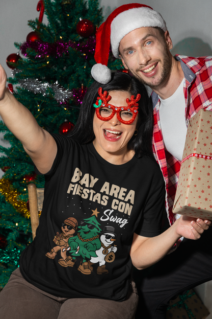 Bay Area Fiestas Con Swag Christmas Shirt | Latino Holiday Tee | TRM Holiday 2025