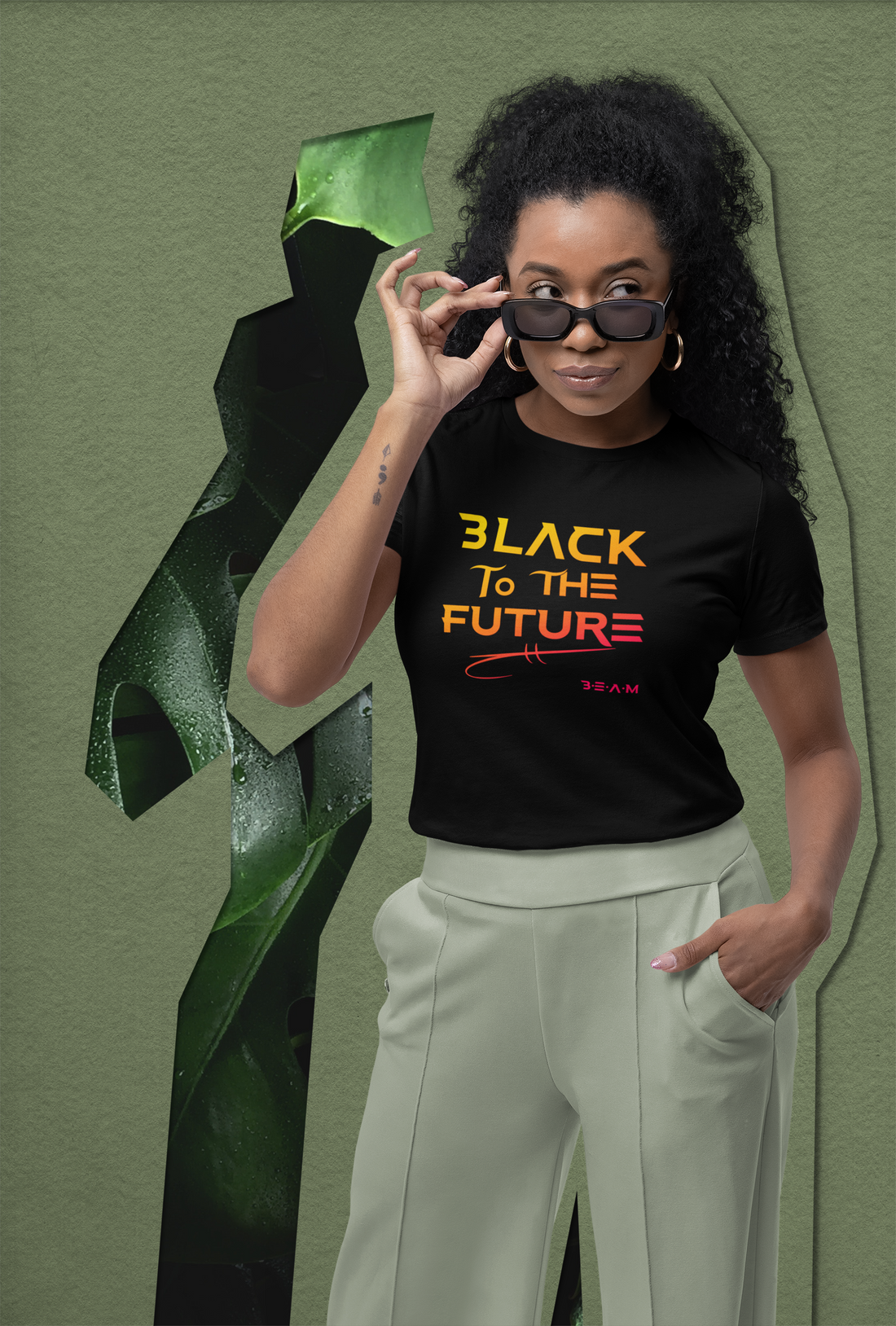 Black to the Future | Black History Month premium t-shirt