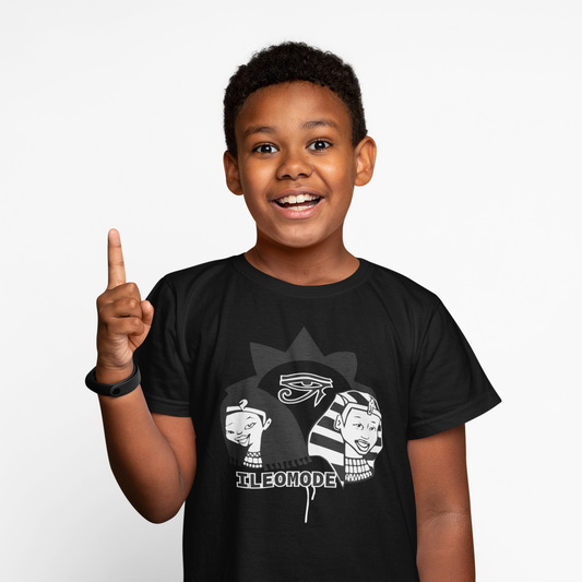 Ile Omode Graphic Tee | African Heritage Symbol Shirt | Cultural Youth classic T-Shirt
