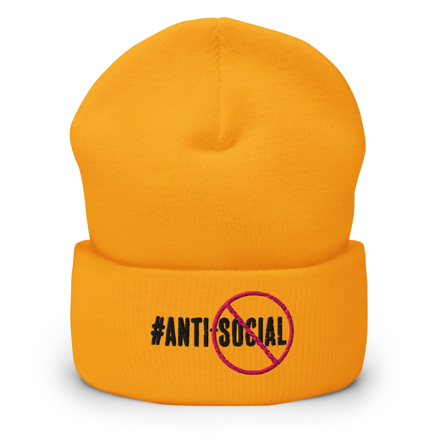 Anti Social Signature Cuffed Beanie