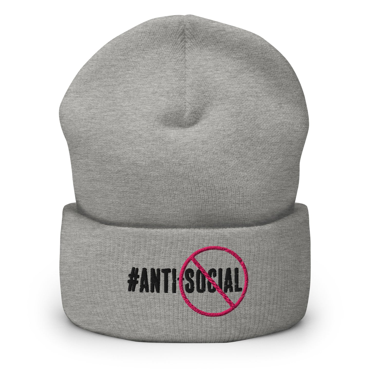 Anti Social Signature Cuffed Beanie