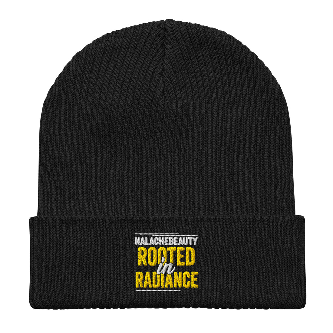 Nalache Beauty Signature Organic ribbed beanie